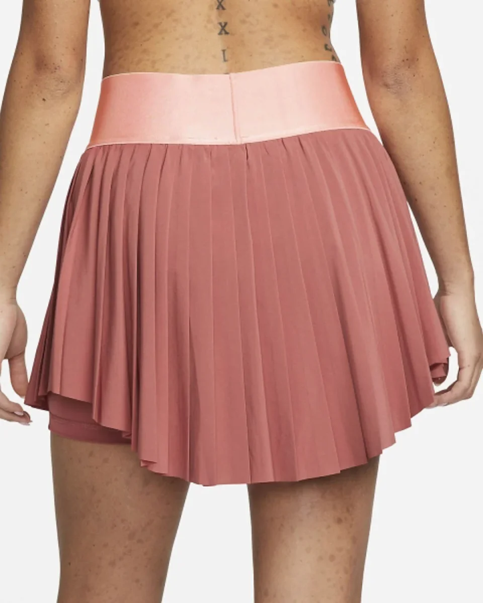 NikeCourt Dri-FIT Kvinde Advantage Skirt Plisseret Ekstra Længde - Billede 3