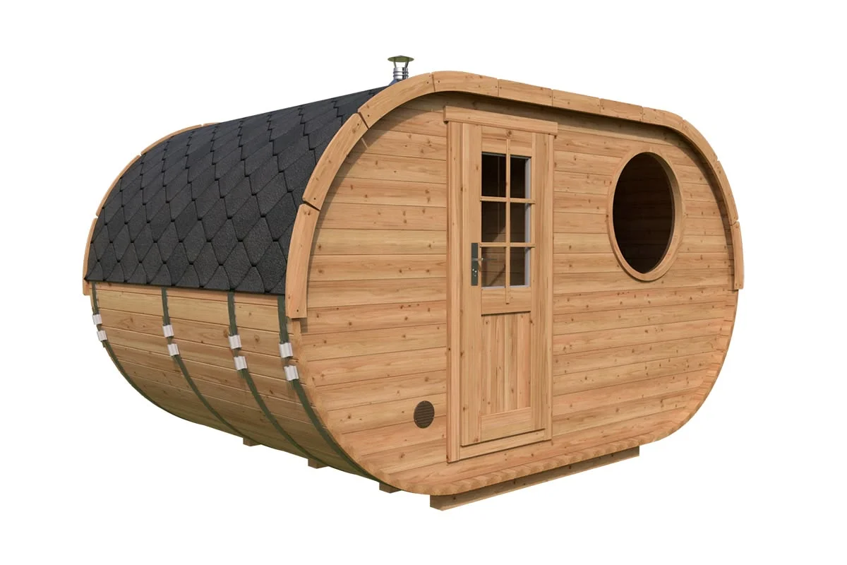 Oval Sauna Tønde S M 4 x 2.5 M - Billede 6